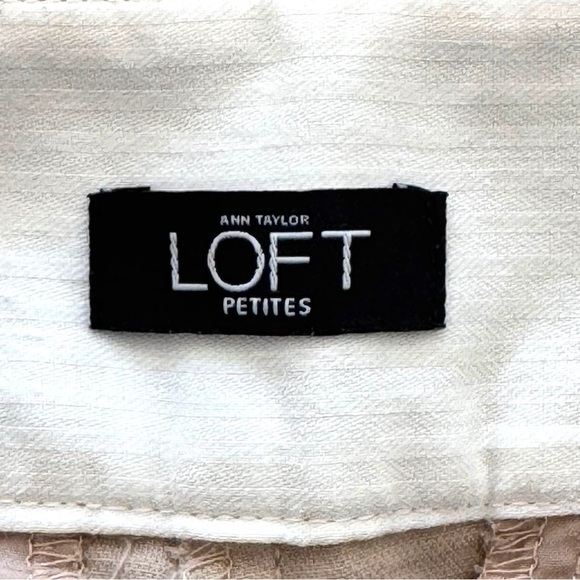 Ann Taylor LOFT Petites Size 6P Julie Straight Khaki Chino Pants Cott /Spandex - Picture 4 of 7